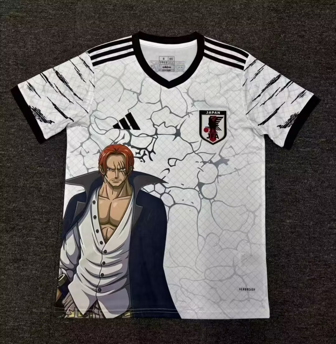 24-25 Japan White Special Edition Fans Training Shirts *红发香克斯