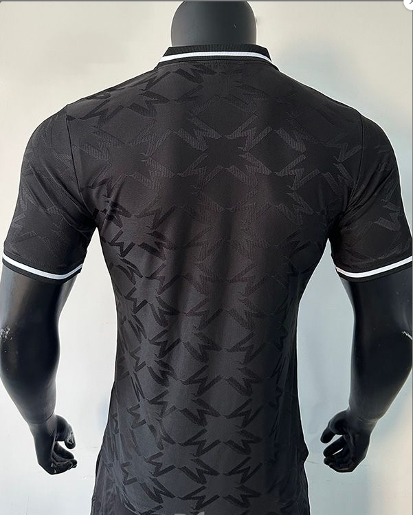 24-25 Man Utd Black Special Edition Player Version Training shirts *三叶草翻领