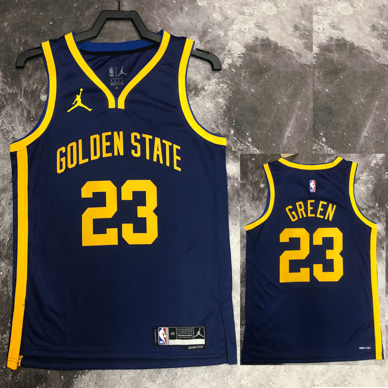 22-23 WARRIORS GREEN #23 Royal blue Top Quality...