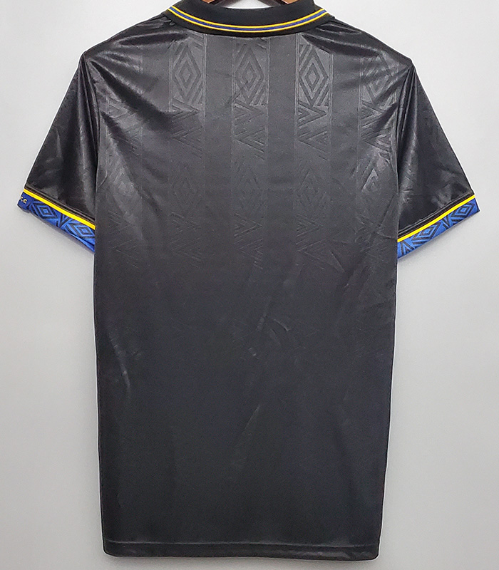 1994 Man Utd Away Black Retro Soccer Jersey