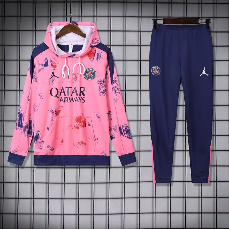 24-25 PSG Pink Hoodie Tracksuit (卫衣套装)