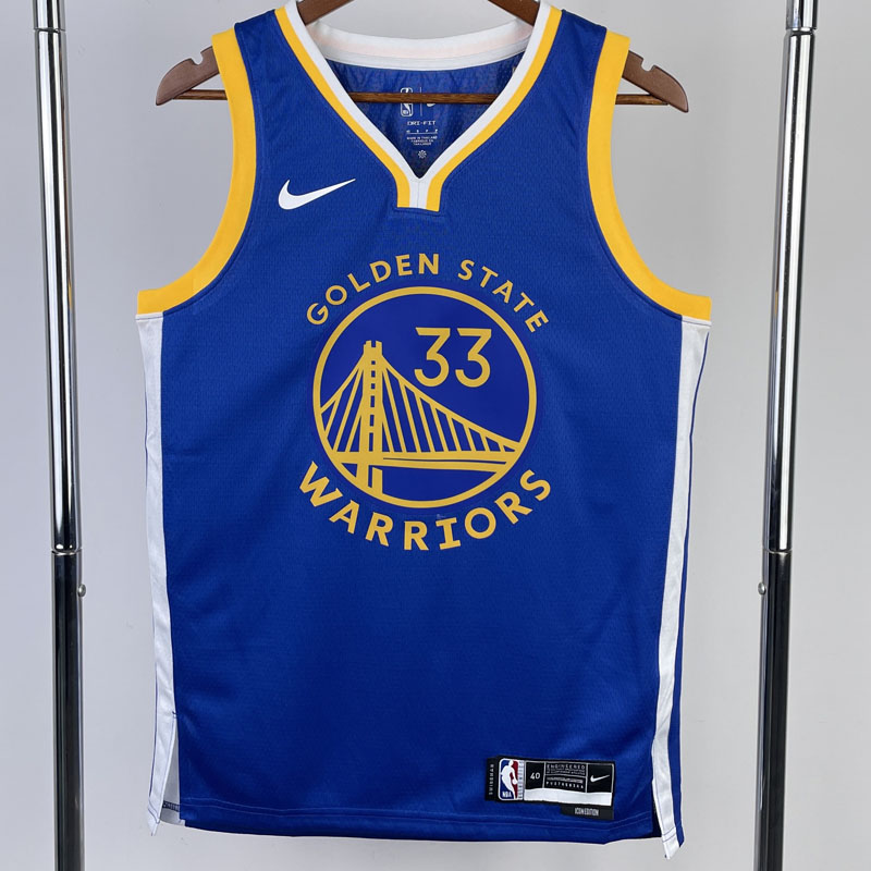 22-23 WARRIORS WISEMAN #33 Blue Top Quality Hot...