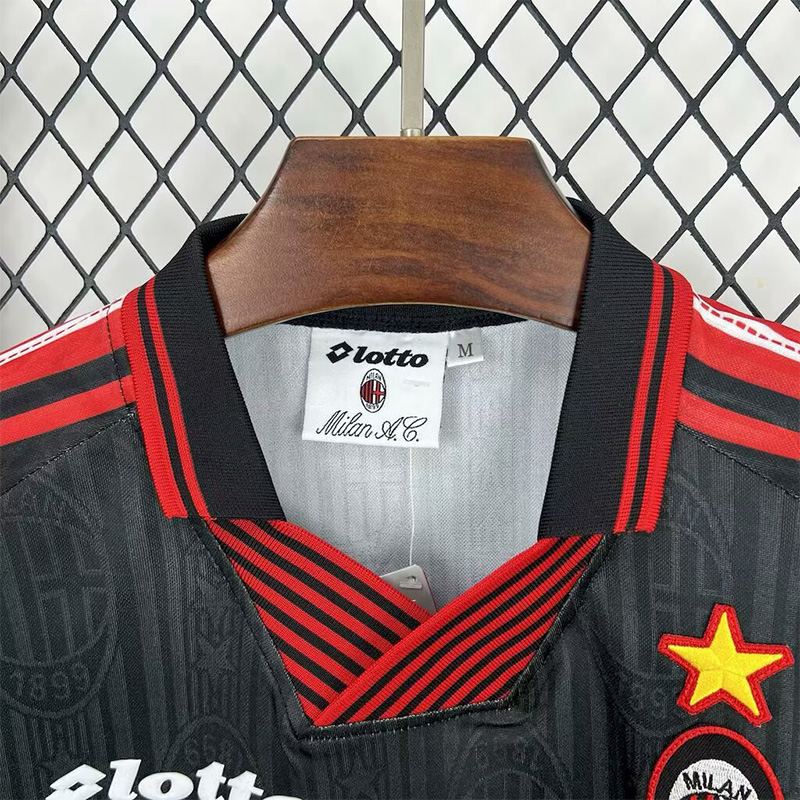 1997-1998 ACM Black Retro Soccer Jersey