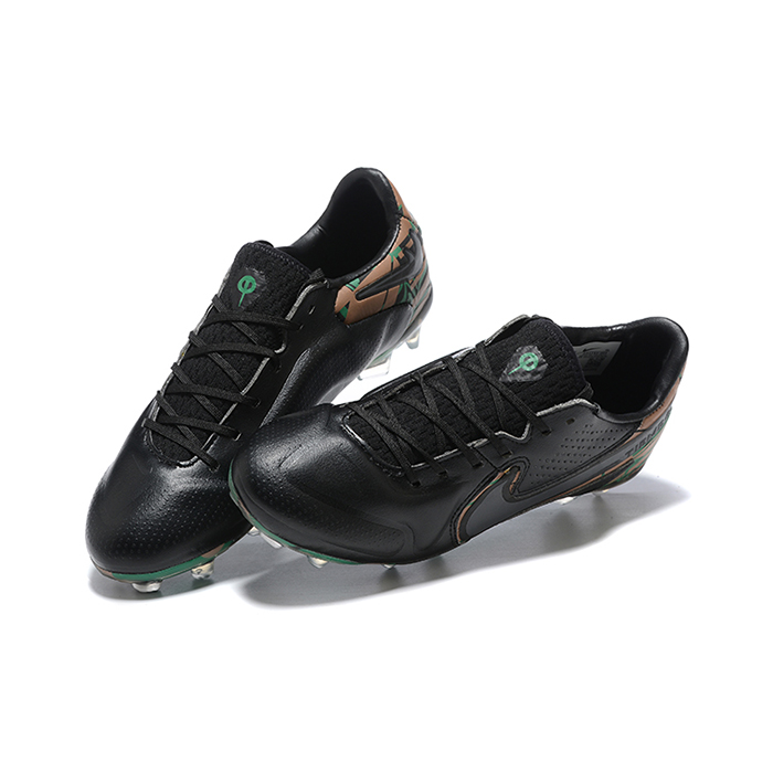 Tiempo Legend 9 FG Soccer Shoes-Black/Green-7426542