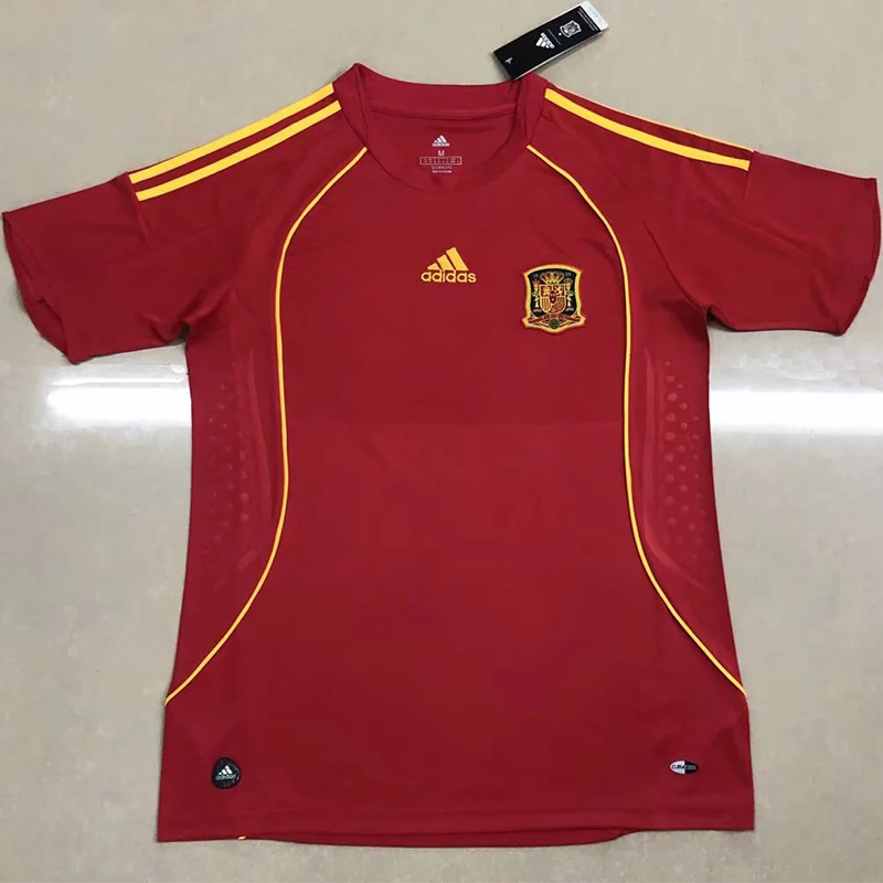 2008 Spain Home Retro Soccer Jersey