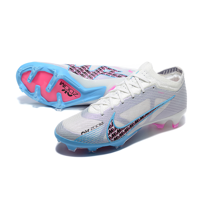 Air Zoom Mercurial Vapor XV Elite FG Soccer Shoes-White/Blue-9789683