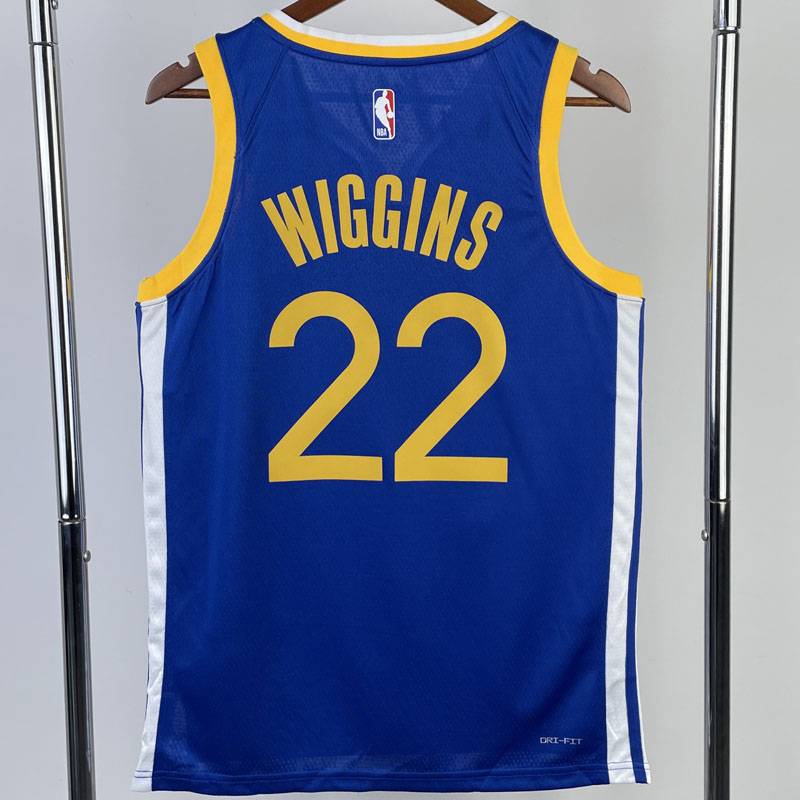 22-23 WARRIORS WIGGINS #22 Blue Top Quality Hot...