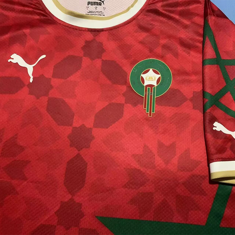 24-25 Morocco Red Special Edition Fans Soccer Jersey