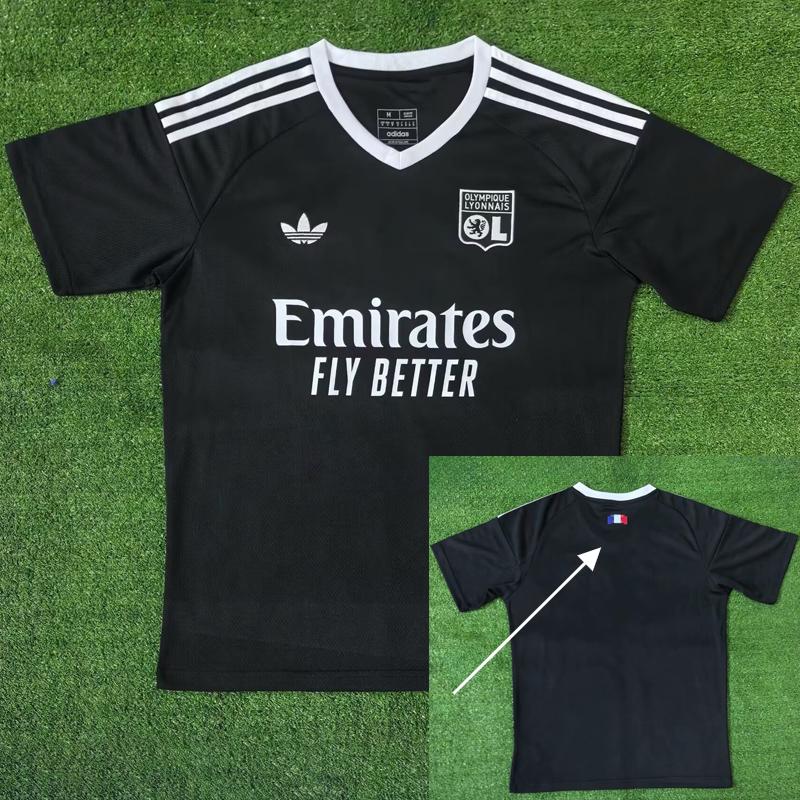 24-25 Lyon Black Training shirts