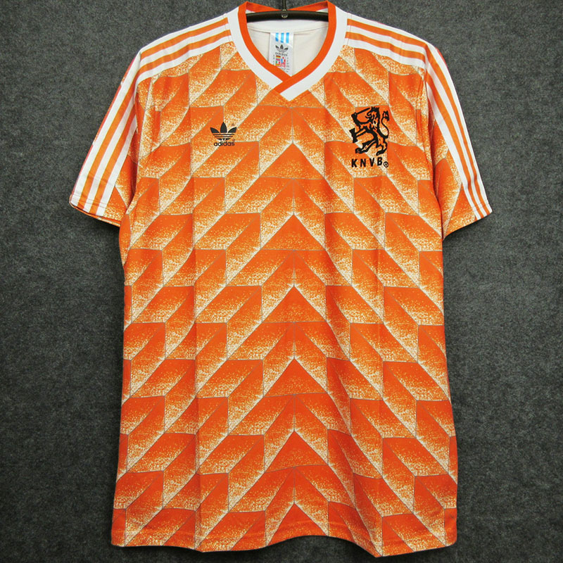 1988 Netherlands Home Retro Soccer Jersey