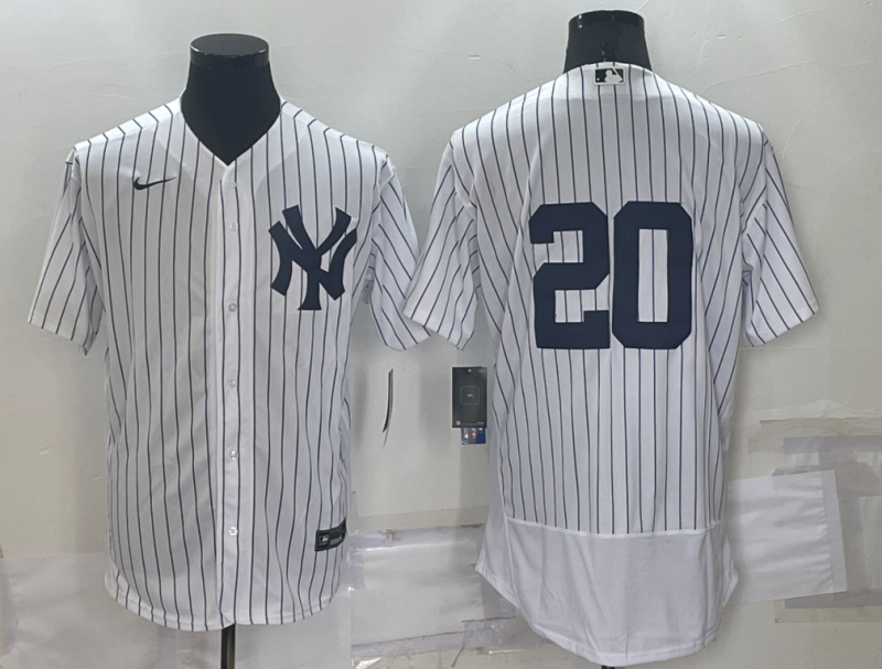 2022 Men's New York Yankees 20 white MLB Jersey