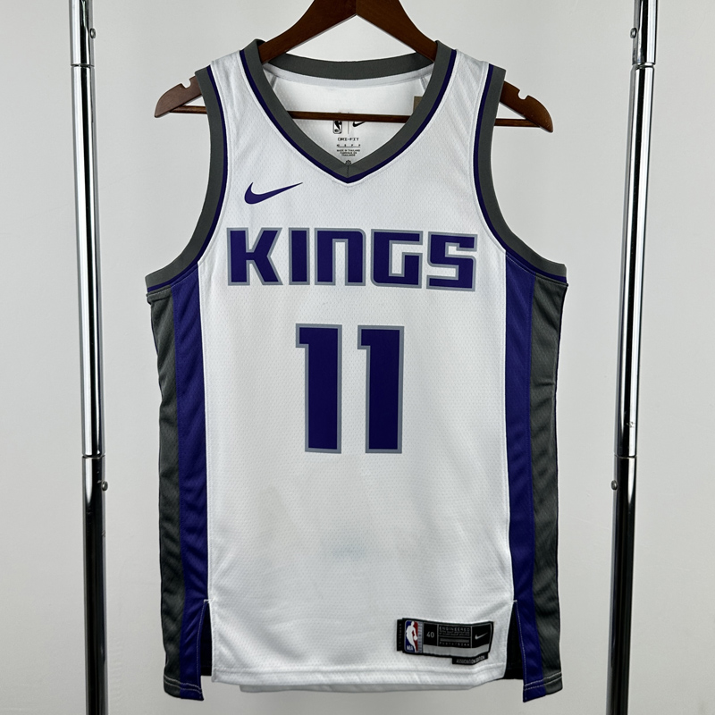22-23 Kings SABONIS #11 White Top Quality Hot Pressing NBA Jersey