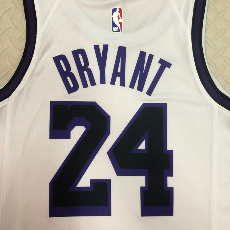 22-23 LAKERS BRYANT #24 White City Edition Top ...