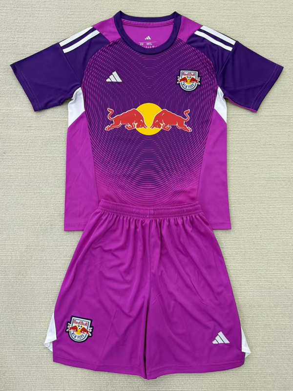 25-26 New York Red Bulls Purple GoalKeeper Kids Soccer Jersey