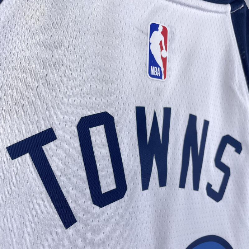 22-23 Timberwolves TOWNS #32 White Top Quality ...