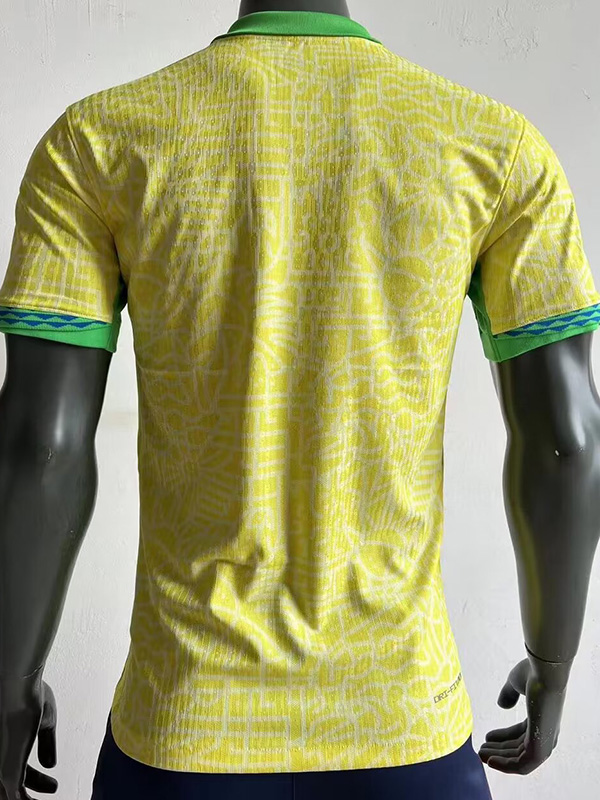 2024 Brazil Home Player Version Soccer Jersey