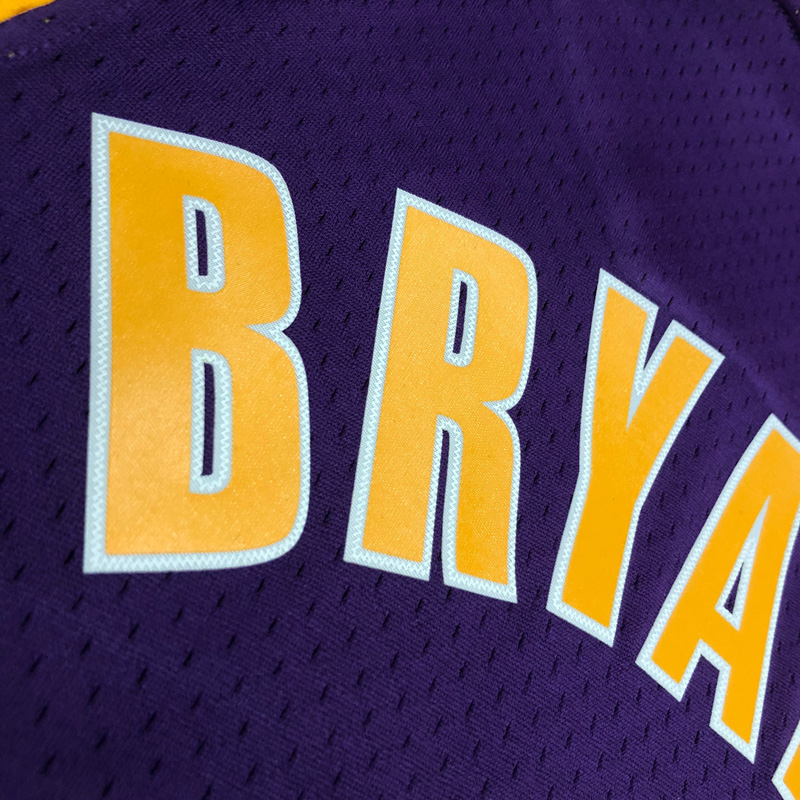 2001 LAKERS BRYANT #8 Purple Retro Top Quality ...