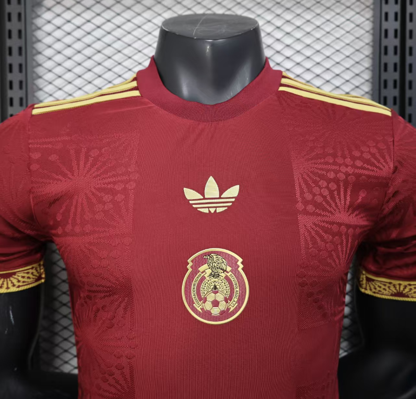 25-26 Mexico Special Edition Red Player Version Soccer Jersey *三叶草