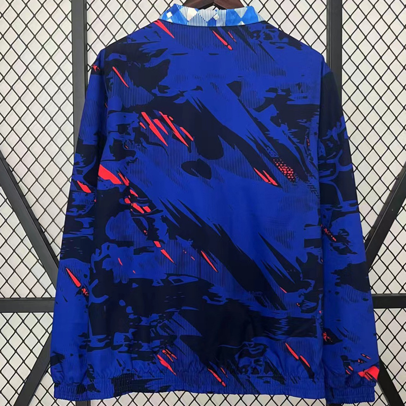 24-25  England Royal blue & Blue Double Sided Windbreaker (双面风衣)