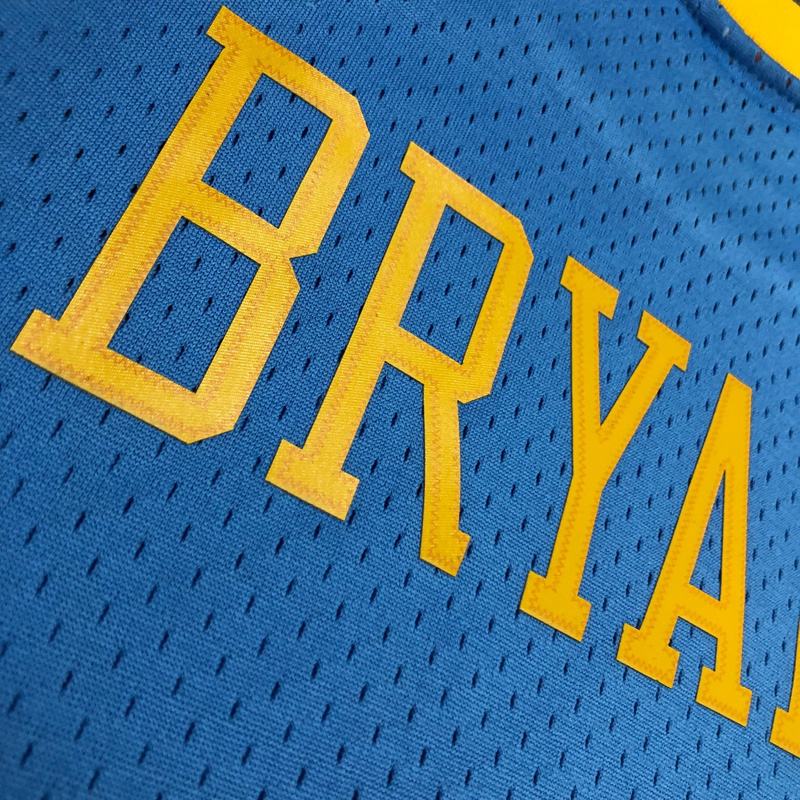 2002 LAKERS BRYANT #8 Light blue Retro Top Qual...