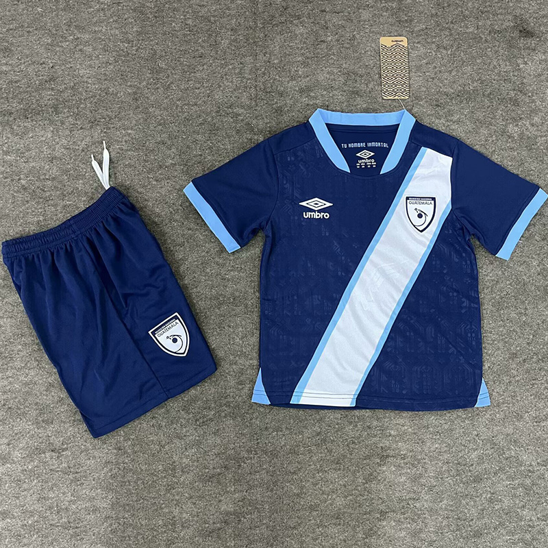25-26 Guatemala Away Kids Soccer Jersey