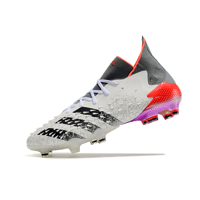 PREDATOR FREAK .1 FG High Soccer Shoes-White/Black-4550860