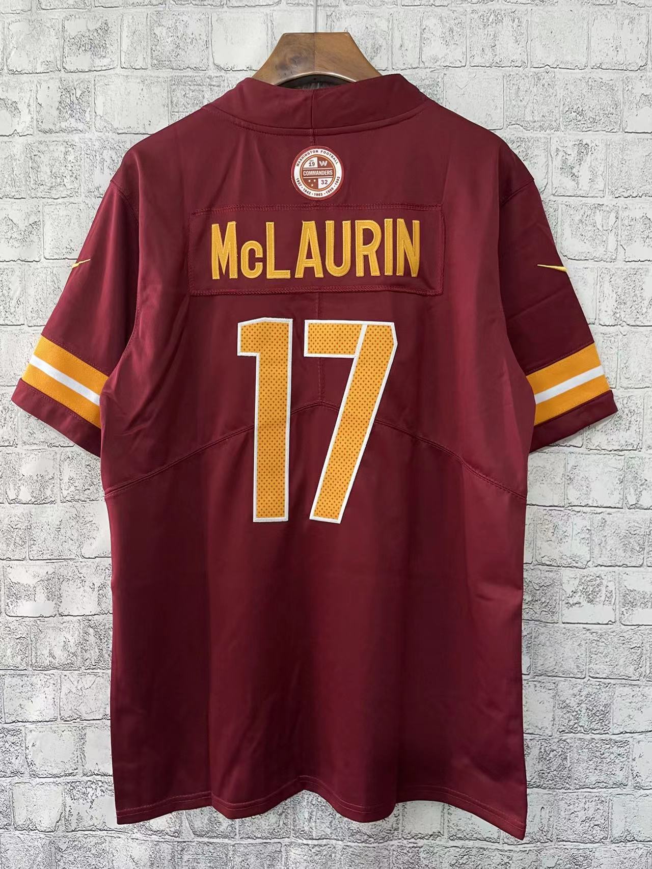 2023 Men‘s Washington Commanders McLAURIN 17 NFL Jersey