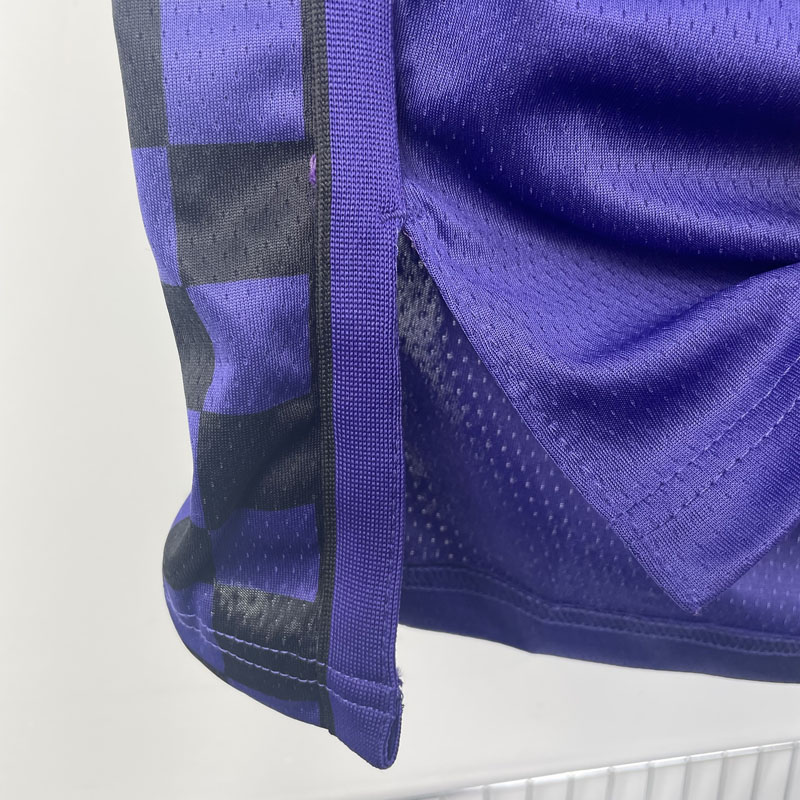 23-24 Kings SABONIS #10 Purple Top Quality Hot ...