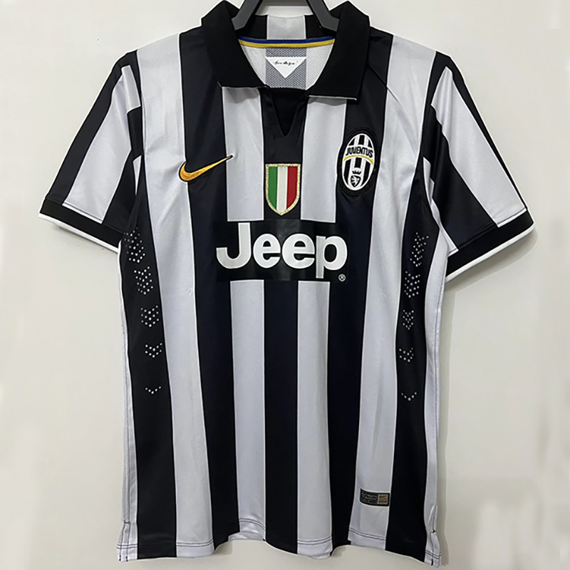 2014-2015 JUV Home Retro Soccer Jersey (带胸前盾)