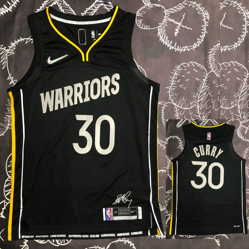 WARRIORS Glory version CURRY #30 Black Top Qual...