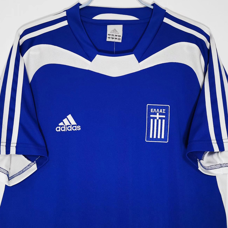 2004 Greece Home Retro Soccer Jersey