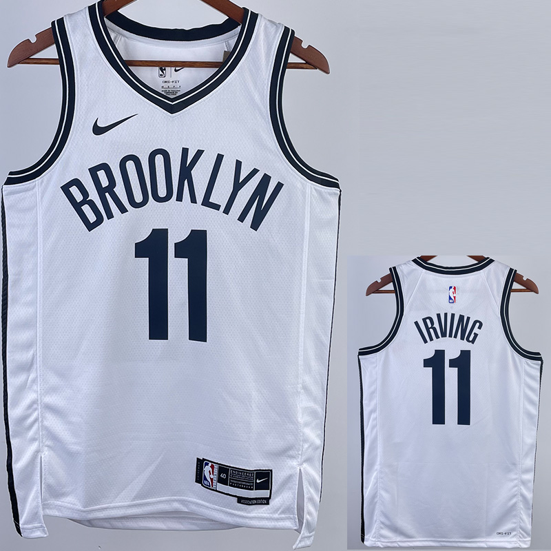 22-23 NETS IRVING #11 White Top Quality Hot Pre...