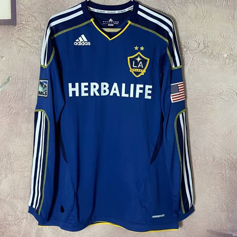 2011-2012 LA Galaxy Away Long Sleeve Retro Socc...