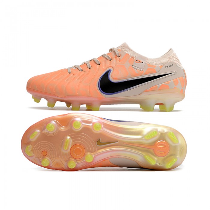 Tiempo Legend 10 Elite FG Soccer Shoes-Orange/White-7891286