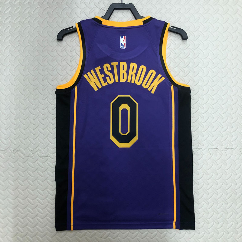 22-23 LAKERS WESTBROOK #0 Purple Top Quality Ho...