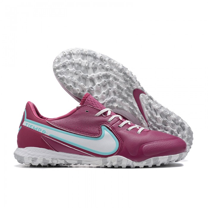 Tiempo Legend 9 TF Soccer Shoes-Wine Red/White-8269479