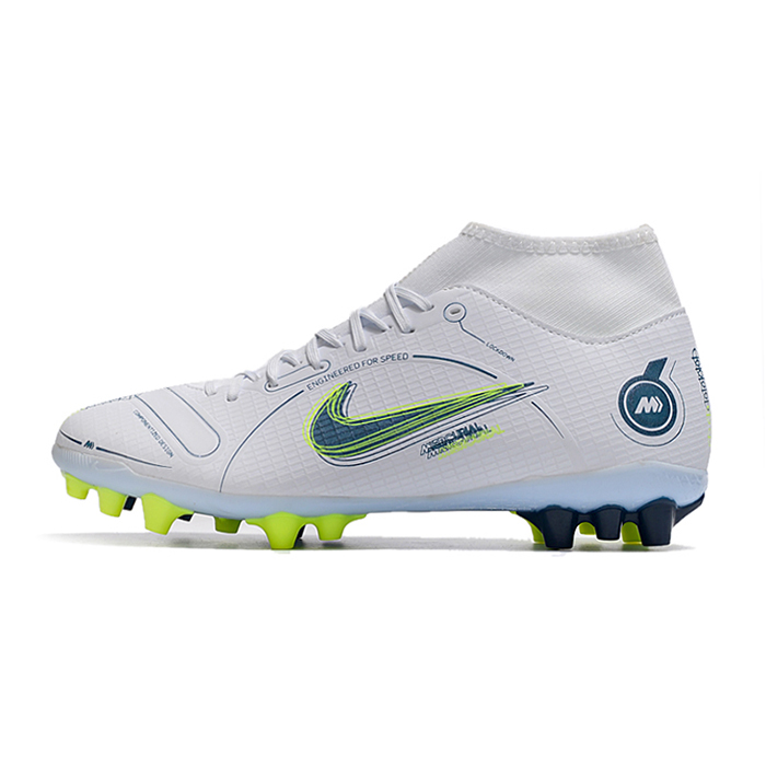 Vapor 14 Academy AG High Soccer Shoes-White/Green-7666750