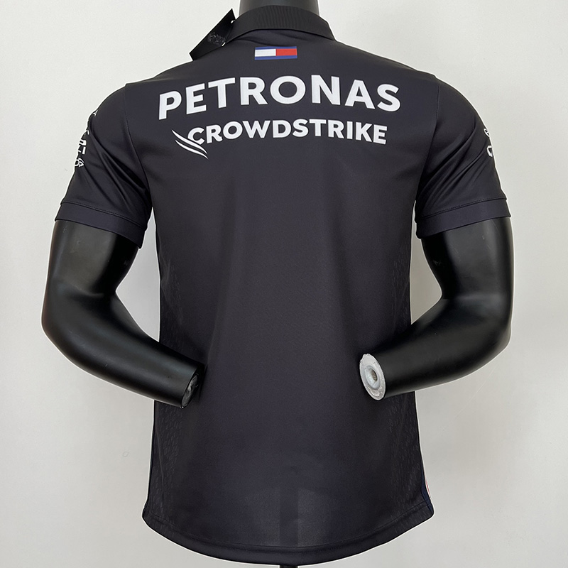 2023 F1 Mercedes Black Polo Racing Suit(有领)