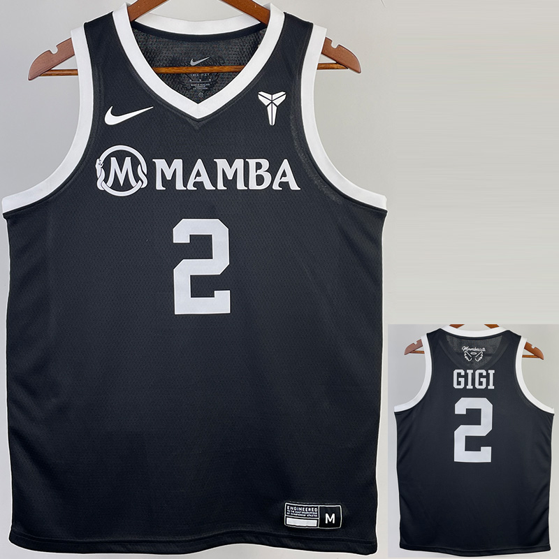 2023 LAKERS GIGI #2 Black MAMBA Top Quality Hot...