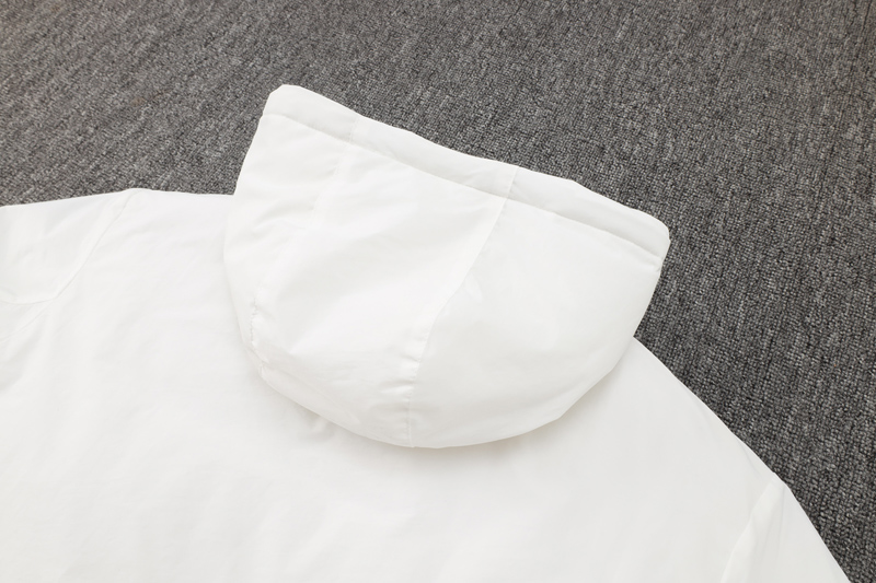 24-25 ACM White Hooded Windbreaker Fabric Cotton Coat #G256(红标)