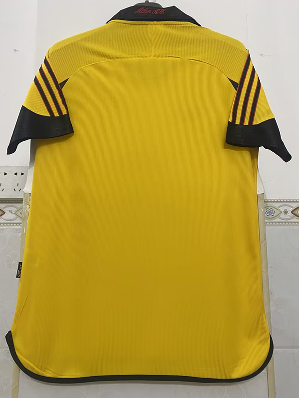 1999-2000 ACM Away Yellow Retro Soccer Jersey