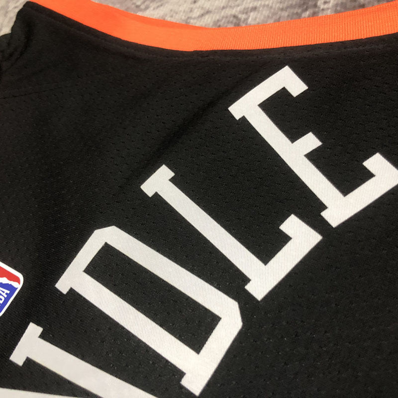 22-23 KNICKS RANDLE #30 Black City Edition Top ...