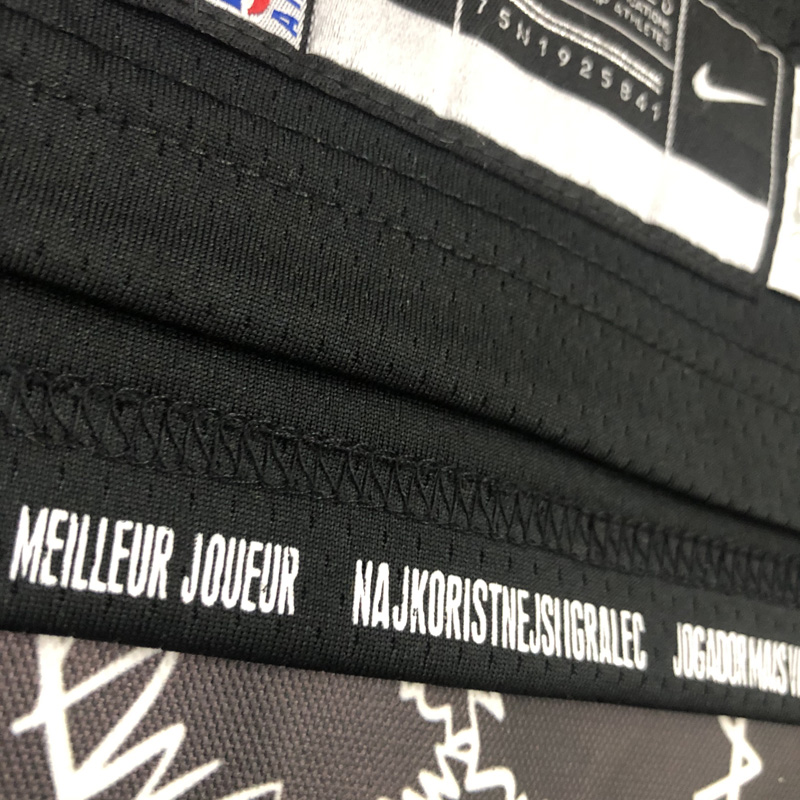 LAKERS Glory version JAMES #6 Black Top Quality...