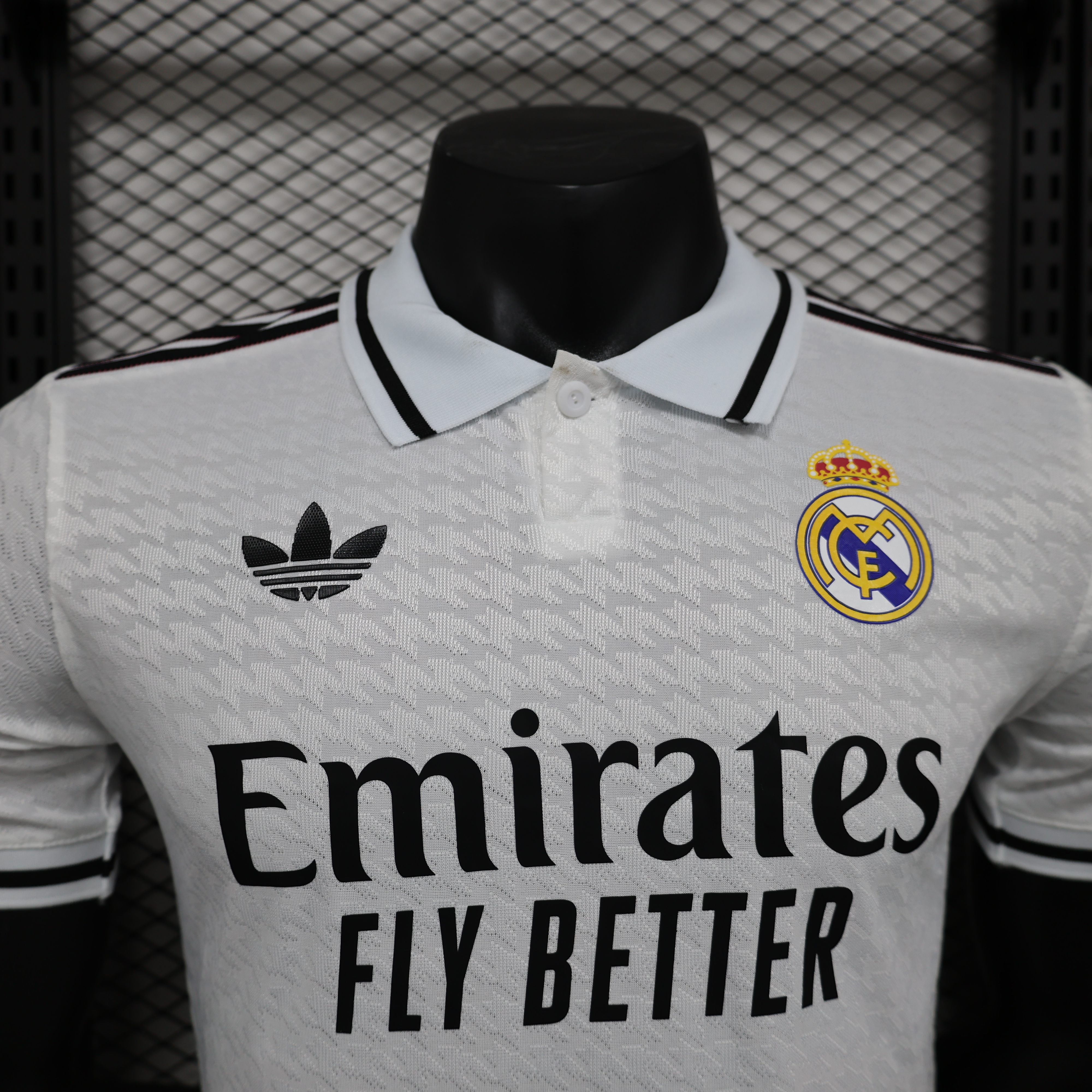 24-25 RMA White Special Edition Player Version Soccer Jersey *三叶草翻领