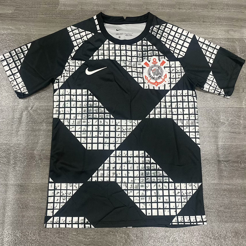 25-26 Corinthians Black Grey Training shirts