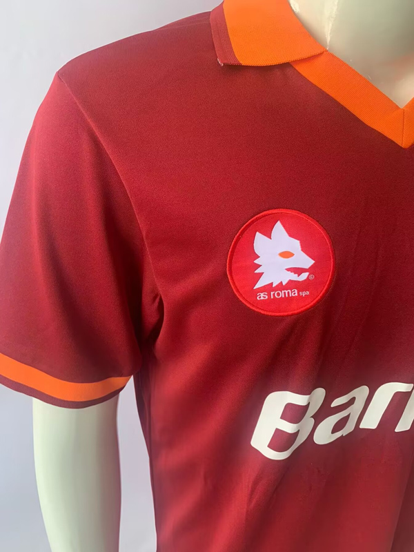 1982-1983 Roma Home Retro Soccer Jersey