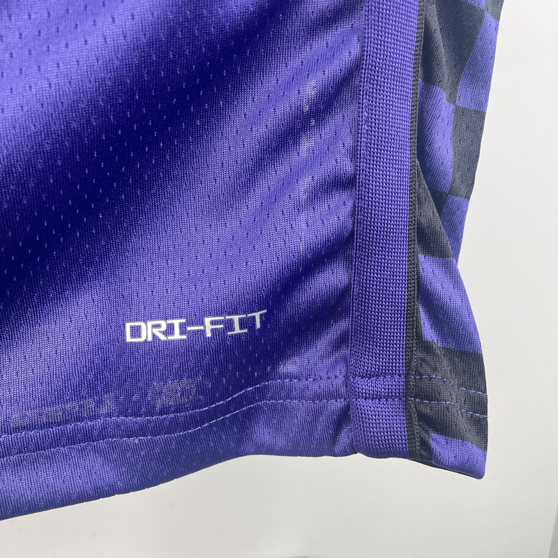 23-24 Kings MONK #0 Purple Top Quality Hot Pres...