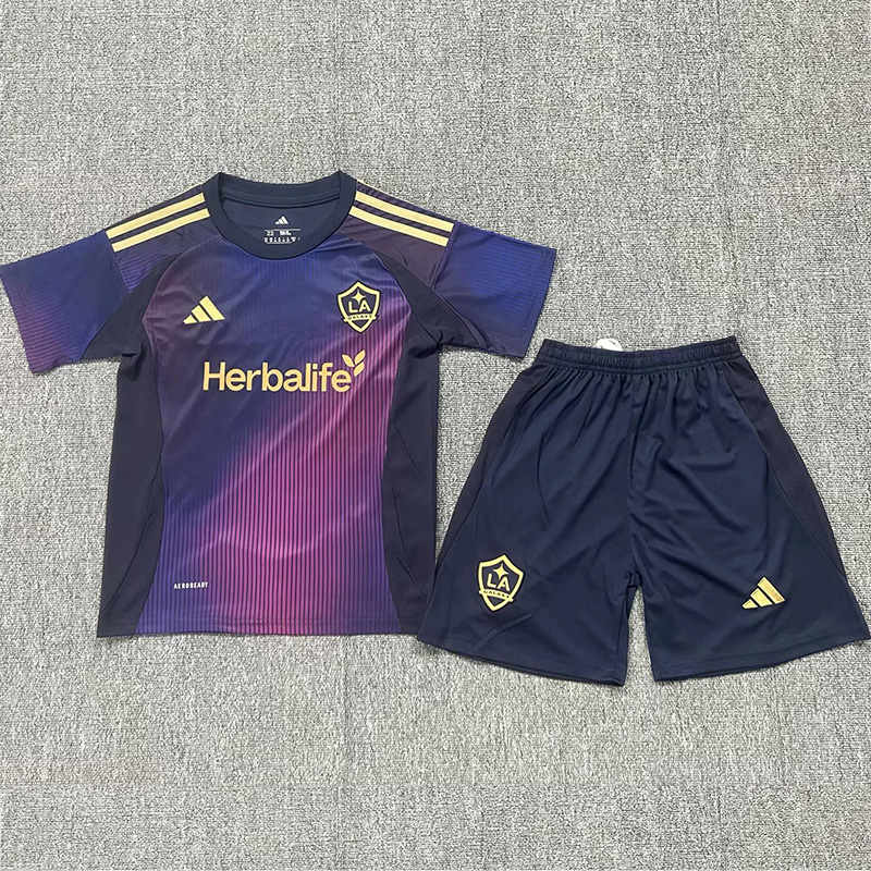 25-26 LA Galaxy Away Kids Soccer Jersey