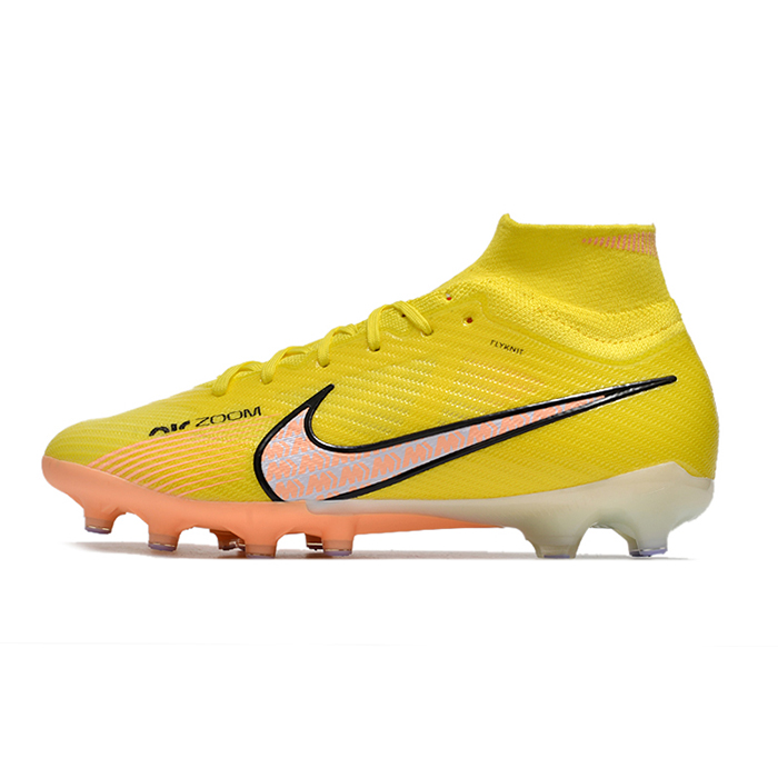 Air Zoom Mercurial Superfly IX Elite AG High Soccer Shoes-Yellow/Pink-8306624