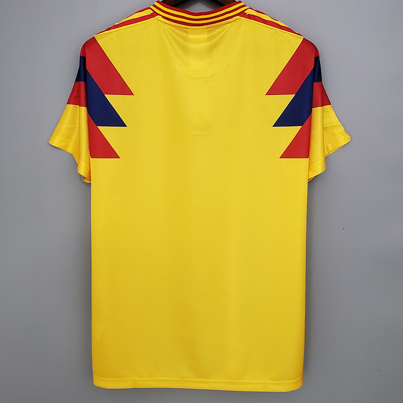 1990 Colombia Home Retro Soccer Jersey